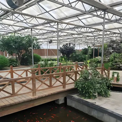 Aluminium Profile Venlo Type Greenhouse Steel Structure For Agricultural Planting