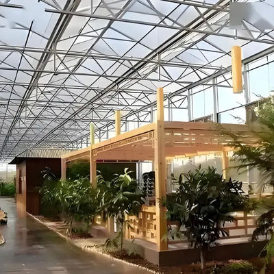 China design wholesale double glass greenhouse Venlo type polycarbonate greenhouse