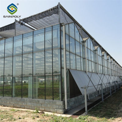 High Strength Agricultural Glass Greenhouse Venlo Type Easy Installation